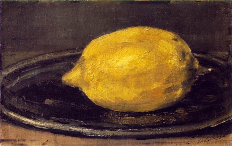 Edouard Manet. The Lemon. Musée d'Orsay, Paris, France. 1880. Oil on canvas.